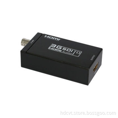 Mini 3G SDI to HDMI Converter, Equalized and Re-clocked Loop Output